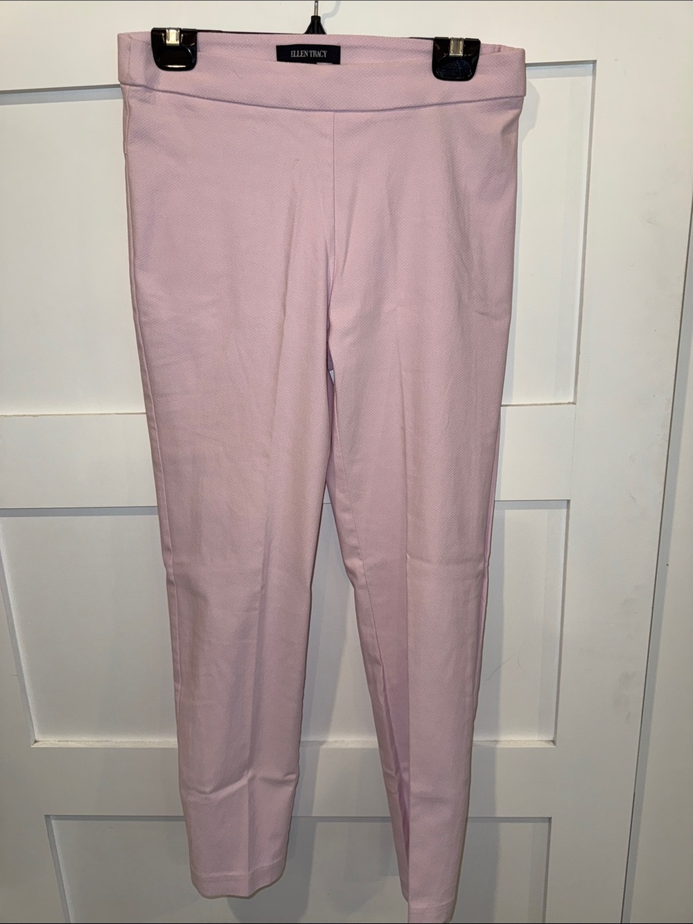 Ellen Tracy Light Pink Straight-Leg Pants